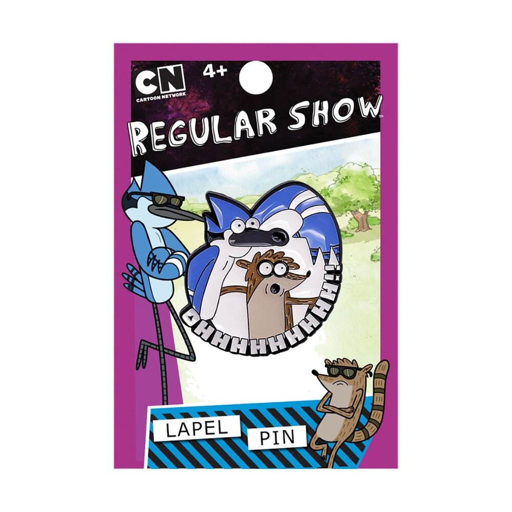 Regular Show Enamel Pin - Mordecai Rigby - Funny Comedy Cartoon Apparel Gift NWT